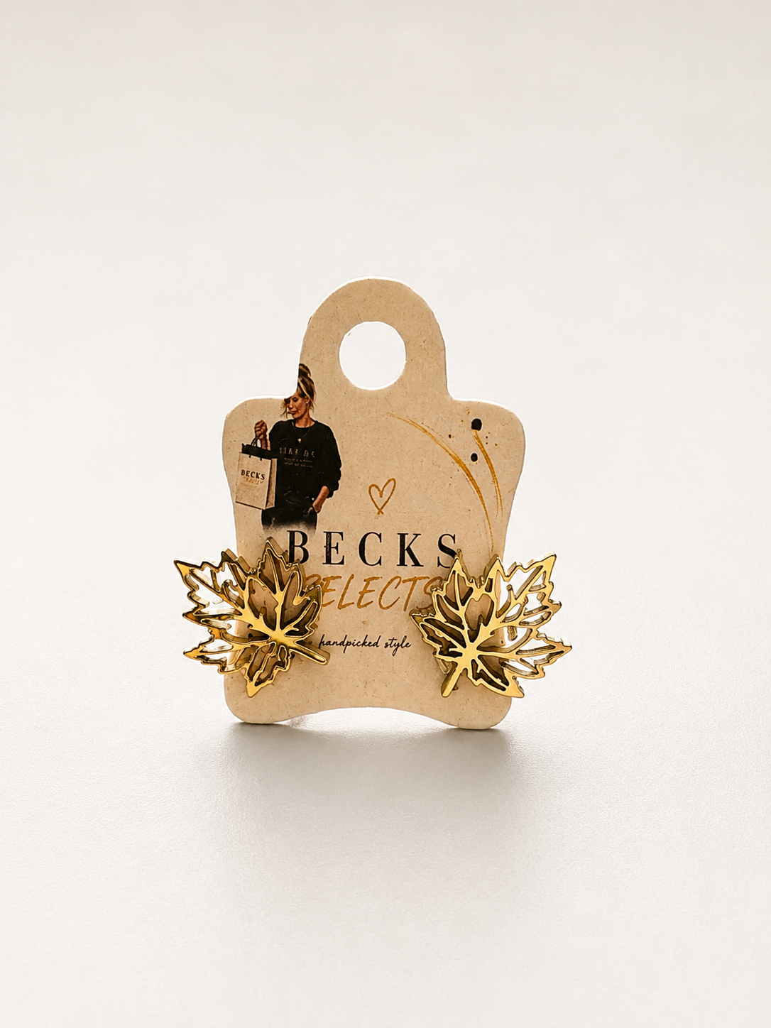Autumn Maple Leaf Stud Earrings – 4 Colours | Fab Gift 🎁