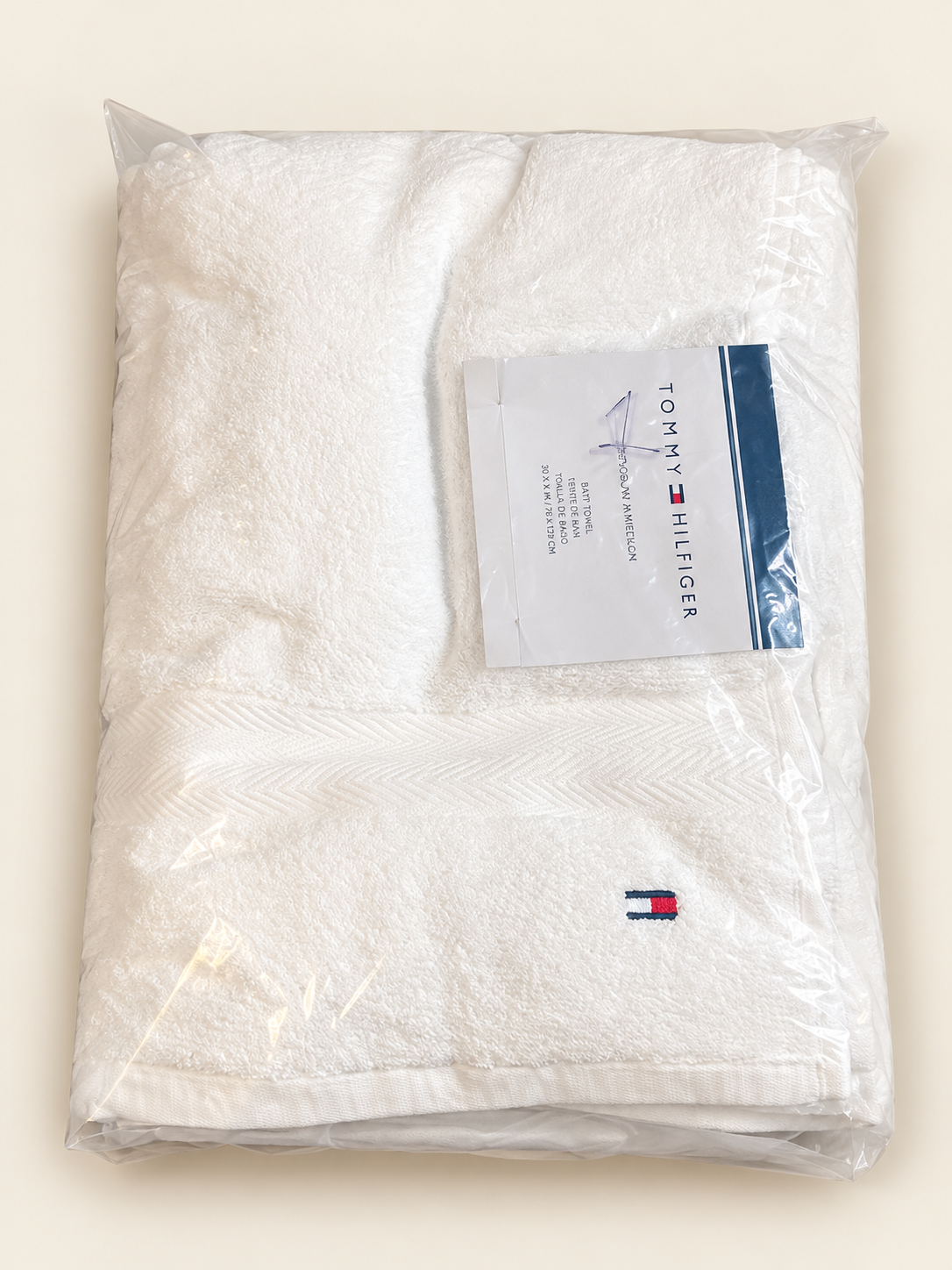 Tommy Hilfiger Modern American Cotton Bath Towel – Bright White