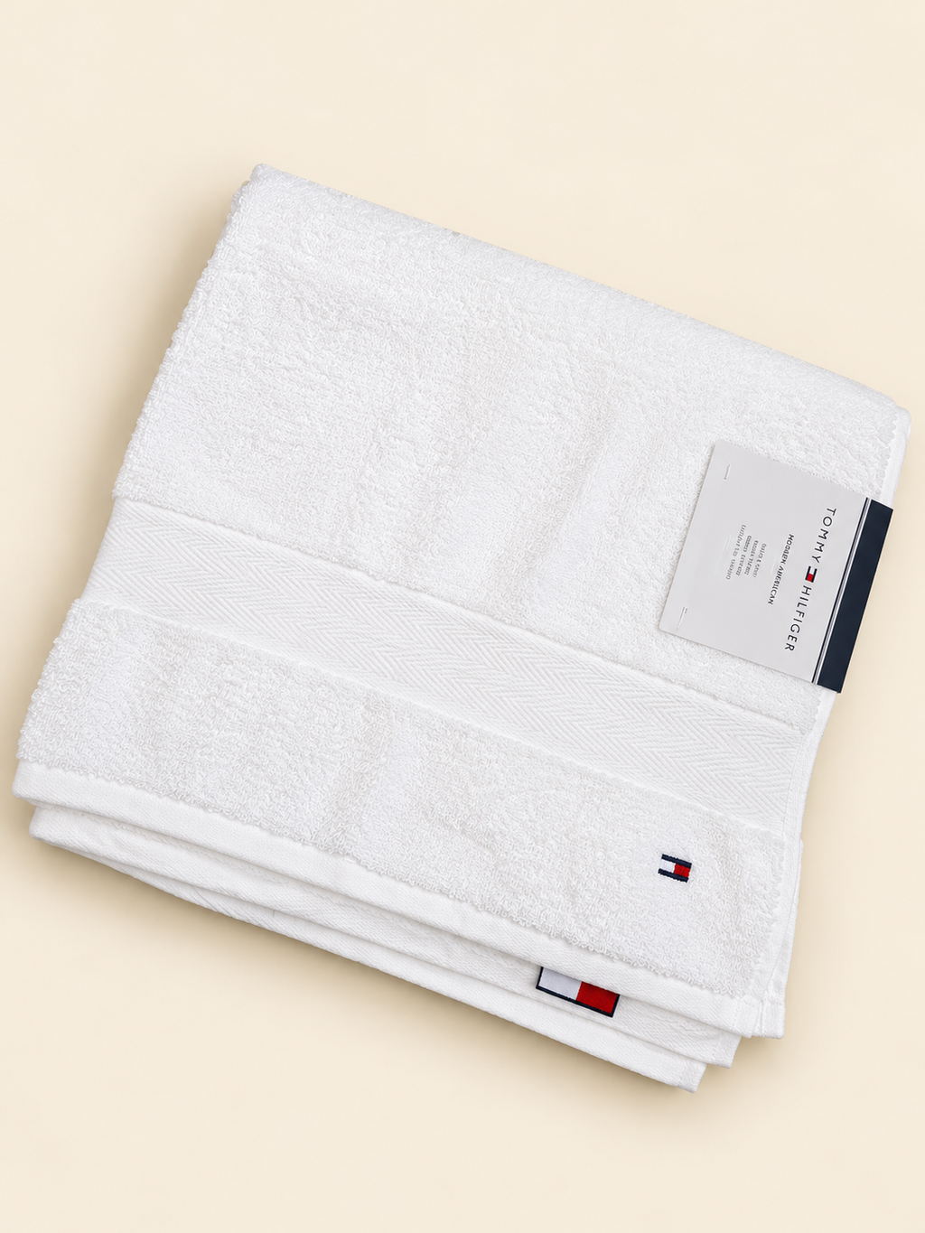 Tommy Hilfiger Modern American Cotton Bath Towel – Bright White
