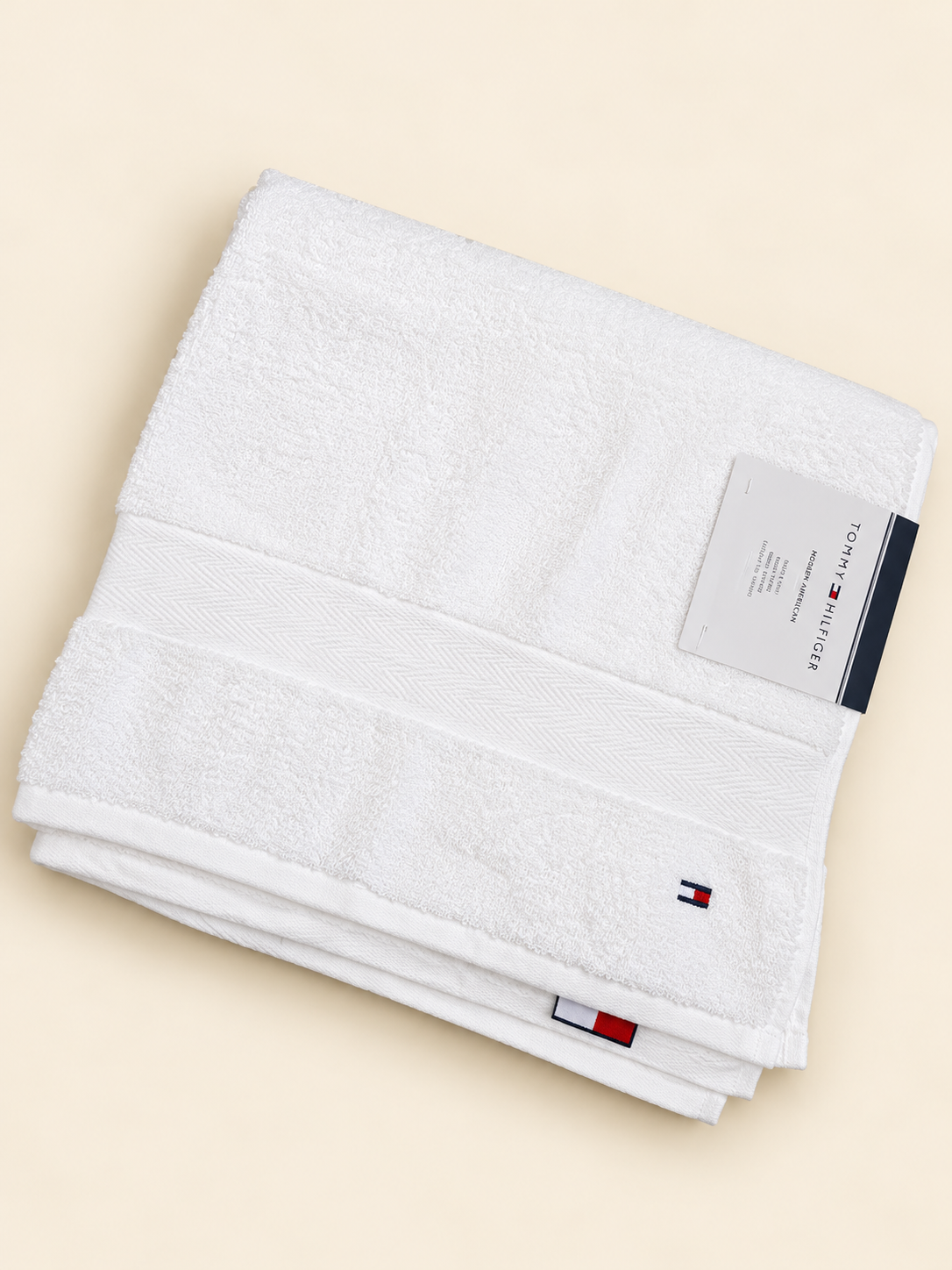 Tommy Hilfiger Modern American Cotton Bath Towel – Bright White